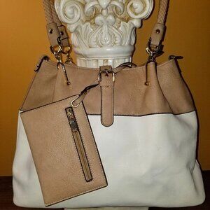 Large Beige and White